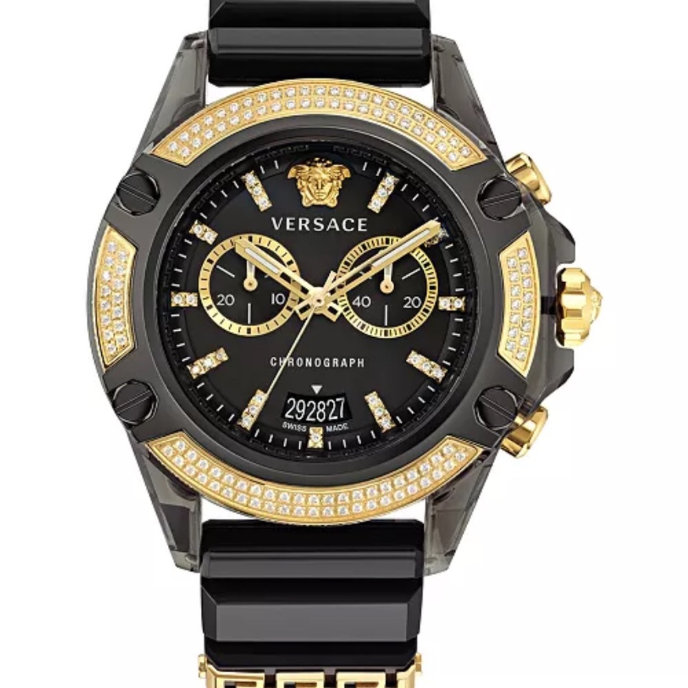 Versace Icon Active Swiss Chronograph Diamond (0.8 ct), 44MM